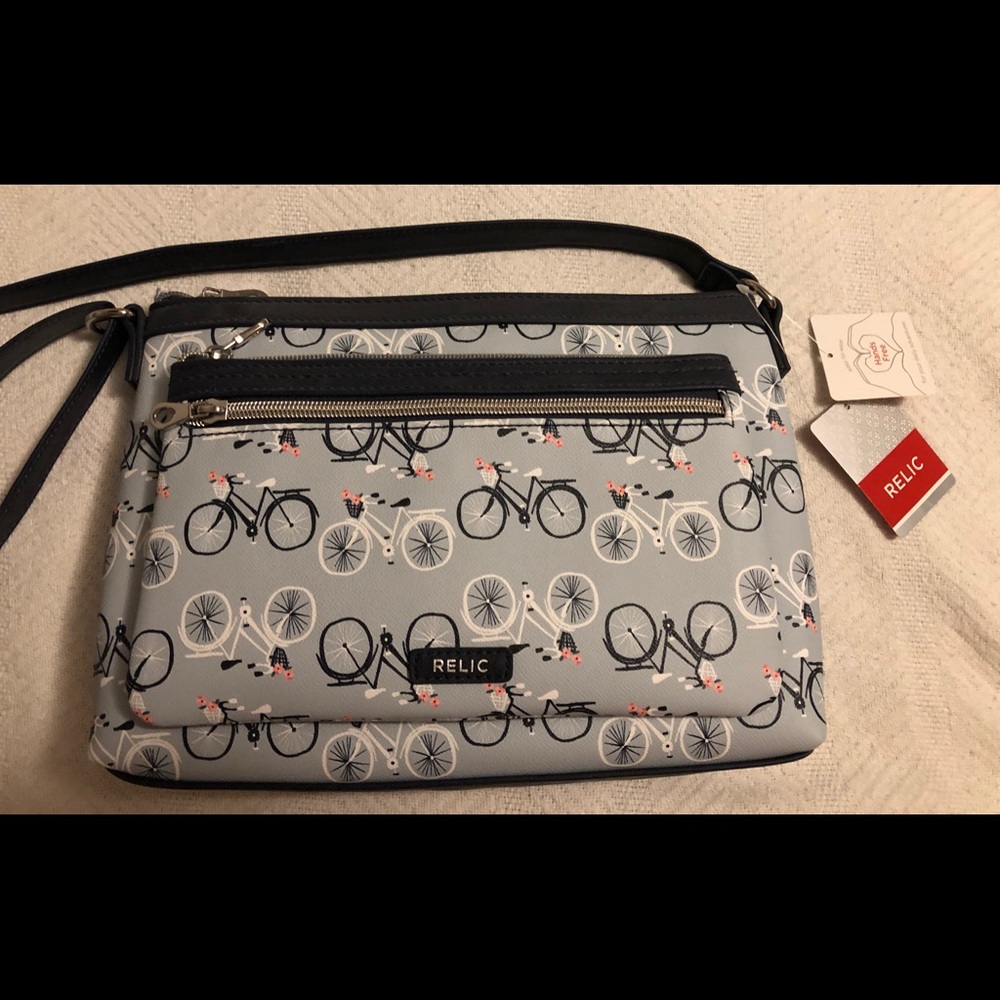 Relic Purse blue with bikes